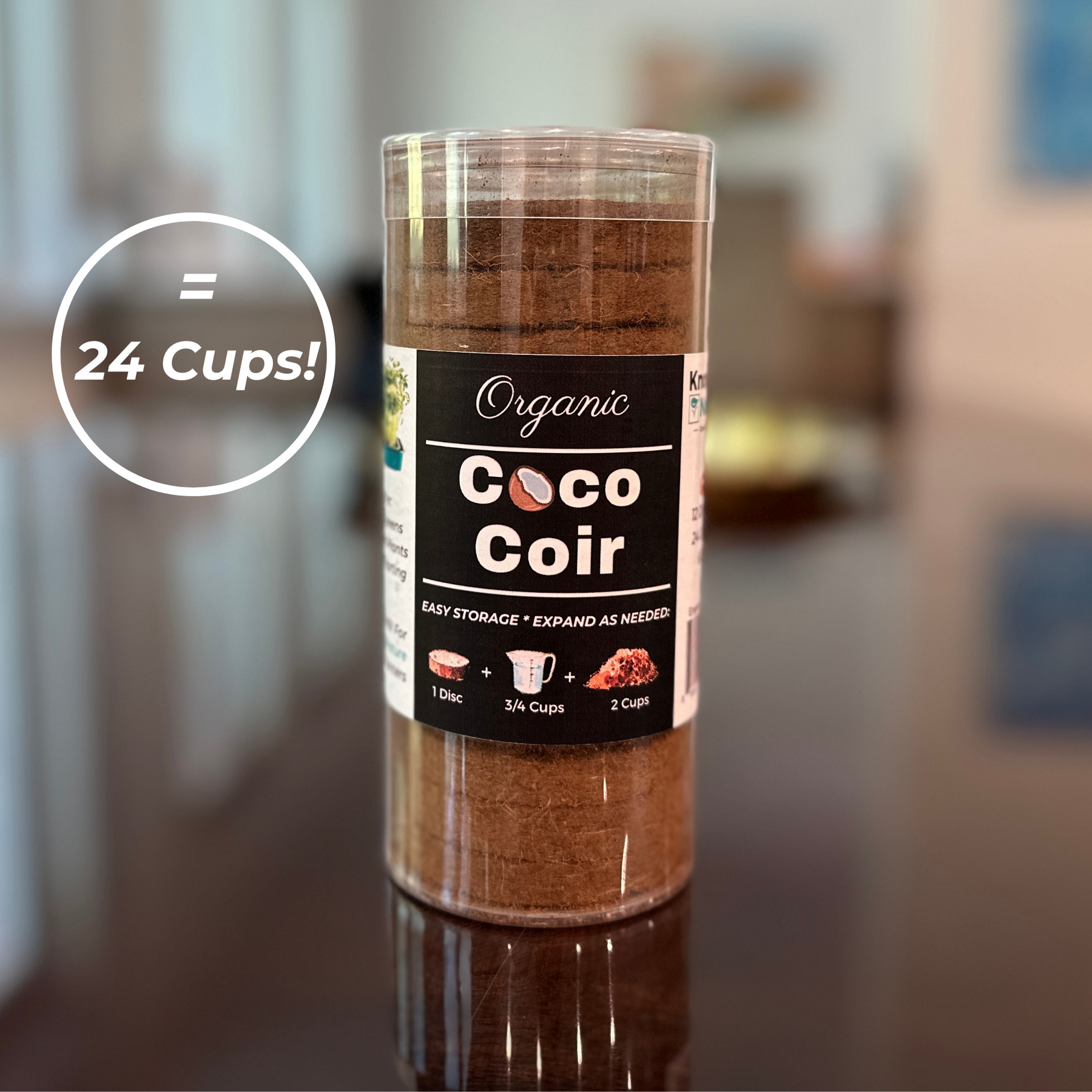 OMRI Listed Organic Coco Coir - 14 Expanding Discs | KnowingNature