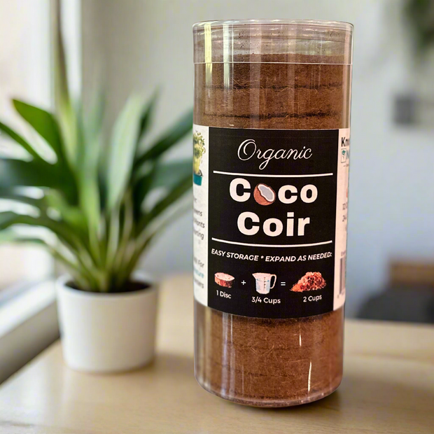 Organic Coconut Coir Discs - 14 Discs (28 cups/ 7 QTs)