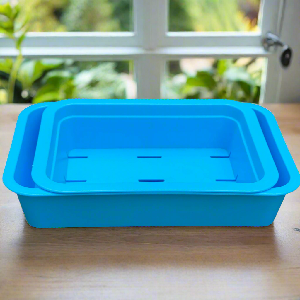Knowingnature Microgreens 8.5 x 5.25 Windowsill Plant Germination Tray with Food Grade & BPA Free