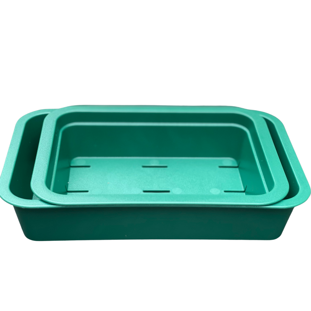 Self-Watering Windowsill Tray, Green